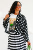 Dotted Charm Black Polka Dot Long Sleeve Jacket