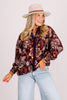 Jessica Maroon Long Sleeve Top