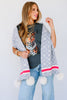 Mitchie's Grey Monogram Pattern Scarf