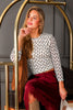 Sanctuary Inkblot Mesh 3/4 Sleeve Top