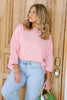 TWT Sarah Pink 3/4 Sleeve Top
