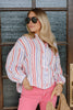 Soft Muse Striped Berry Breeze Long Sleeve Shirt