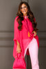 TWT® Kendra Hot Pink Short Sleeve Blouse