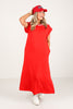 In Your Element Short Sleeve Maxi Dress