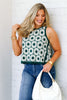 Way Back When Hunter Green Sleeveless Top