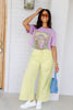 Landry Lime Striped Wide Leg Pant