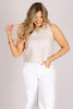 Lead The Way Sand Beige Sleeveless Tank