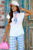 Dropping Hints Cream Short Sleeve Top