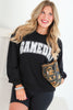 TWT x QOS Exclusive Gameday Black Long Sleeve Sweatshirt