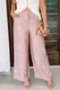 Bend The Rules Mocha Polka Dot Wide Leg Pant