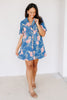Lori Denim Short Sleeve Mini Dress