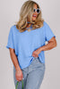 Take You There Cornflower Short Sleeve Top