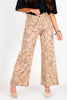 Shawn Latte Floral Print Wide Leg Jeans