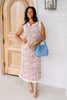 Good Things Leopard Latte Sleeveless Midi Dress