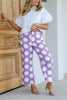Big Moves Lavender Polka Dot Wide Leg Pants