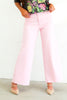 Come And See Pink Foam Wide Leg Pant