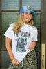 Fashion Luxe Cheetah White Short Sleeve Tee