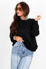 TWT® Aurora Rhinestone Black Long Sleeve Sweatshirt