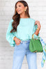TWT Sarah Turquoise 3/4 Sleeve Top