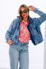Evans Vintage Deep Blue Long Sleeve Jacket