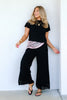 Z Supply Banyan Black Wide Leg Pant