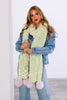 Mitchie's Neon Yellow and Pink Knitted Scarf