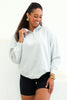Jayce Heather Grey Half Zip Long Sleeve Pullover