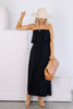 Great Days Ahead Black Strapless Maxi Dress