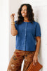 Timelessly Yours Denim Blue Short Sleeve Cardigan
