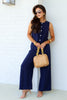 Millie Navy Wide Leg Pant