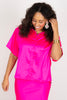 Joh Janine Janine Hot Pink Short Blouse