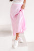 Gwen Rosa Satin Midi Skirt