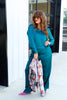 Foxcroft Talia Emerald Long Sleeve Blouse