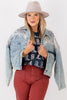 DOORBUSTER Snow Skies Denim Blue Long Sleeve Jacket