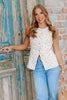Brooke Flower Print Sleeveless Vest