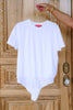 Spanx Lightweight Classic White Crewneck Short Sleeve Bodysuit