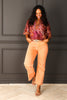 Take it Away Orange Wide Leg Jean