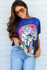 Have Some Fun Leopard Black Short Sleeve Tee