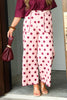 Ariana Pink Polka Dot Wide Leg Pant