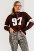 Z SUPPLY Nineties Stand In Dark Chocolate Long Sleeve Sweater
