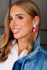 TWT® Tammy Pearl Hot Pink Earrings