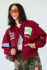 Western Rodeo Burgundy Long Sleeve Jacket