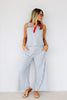Z Supply Scout Summer Stone Striped Wide Leg Pant