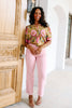 Ikat Ochre Short Sleeve Blouse