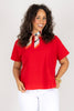 Joh Jayda Red Short Sleeve Blouse
