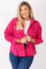 Jennifer Pink Leopard Long Sleeve Jacket