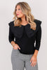 A.Z.I Vivienne Black Long Sleeve Blouse