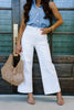 SpanxShape Authentic 360 Cropped Alabaster Wide Leg Jean