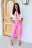 Valerie Pink Slouch Pant