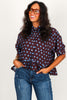 Traci Brown Polka Dot Short Sleeve Top